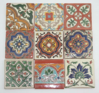 9 Stück B-Ware Relief-Fliesen mit Mängeln Motiv - Mosaik [22-05-05] - Bild 1 von 4