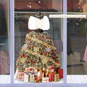 150CM Pre-lit Mannequin Christmas Tree Dress Form Xmas Decor w/ 465 Branch Tips - Picture 1 of 9