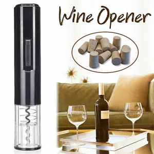 Electric Automatic Wine Bottle Opener Cordless Corkscrew Foil Cutter Cork Remove - Picture 1 of 6