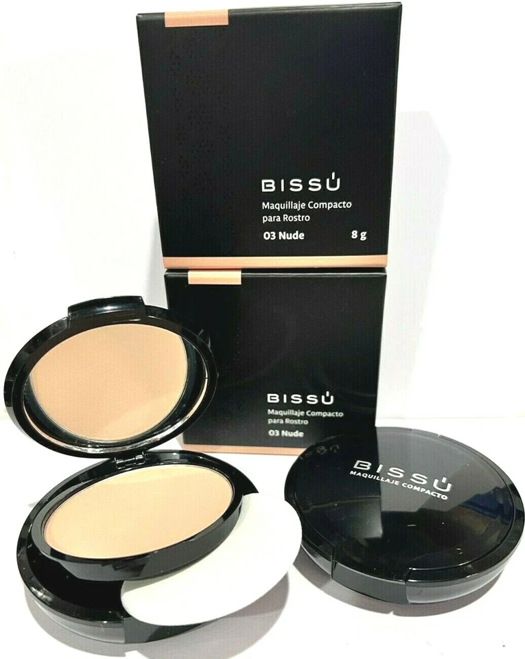 BISSU POWDER SEMI MATTE (MAQUILLAJE COMPACTO)  *03 NUDE* -  2 PACK-FREE SHIPPING - Image 1 of 1