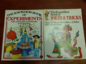 2 KnowHow Books Jokes & Tricks 1st and Experiments 4th by Heather Amery Usborne - Picture 1 of 11