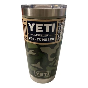Vaso YETI Rambler 20 oz RARO EDICIÓN LIMITADA🦌CAMO 2.0 2021🦃 con cargador Olive a juego nuevo con etiquetas - Imagen 1 de 3