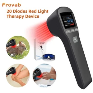 4x808nm 16x650nm Kaltlasertherapie Low Level Rotlichtbehandlung Schmerzlinderung - Picture 1 of 24