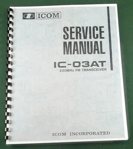 Icom IC-03AT Service Manual: mit 11"X17" Schaltplan, Schutzhüllen - Bild 1 von 1