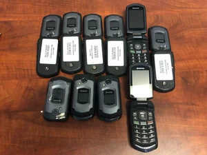 -lot of 10 Kyocera DuraXTP E4281 - Black - 3G rugged Flip Phone (Sprint) - Picture 1 of 5