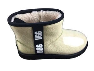 UGG Classic Clear Mini 1112386K Mädchen creme schwarz wasserdicht Regenstiefel Gr. US 4 - Bild 1 von 20