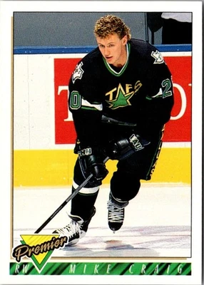 1993 O-Pee-Chee Premier Mike Craig #309 Dallas Stars Hockey Card - Image 1 of 2