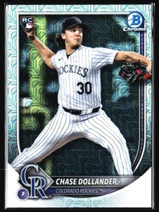 2025 Bowman Chrome Mojo Chase Dollander Rookie Colorado Rockies #62 - Picture 1 of 2