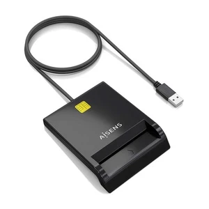 AISENS DNIE BLACK SMART CARD READER - Afbeelding 1 van 7