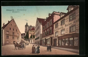 Weingarten i. Württ., Ansichtskarte, Gasthof zum Hirsch am Hirschplatz - Picture 1 of 2