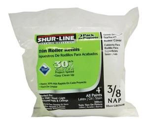 Shur-Line 2007313 Knit Trim Solvent Resistant Paint Roller Cover 3/8 Napx4 W in. - Picture 1 of 1