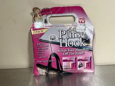 Hollywood сумочки крюк 2 упаковки с бархата чехол для переноски, как видели по телевизору новый запечатанный - Изображение 1 из 2