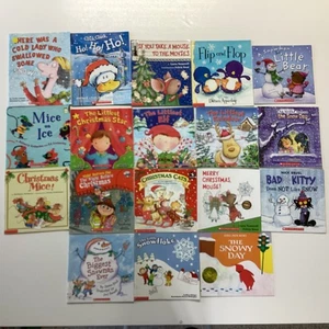 Christmas holiday santa children's 18 book lot - Picture 1 of 4