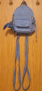KIPLING Small Blue Vintage Backpack Bag - Picture 1 of 5
