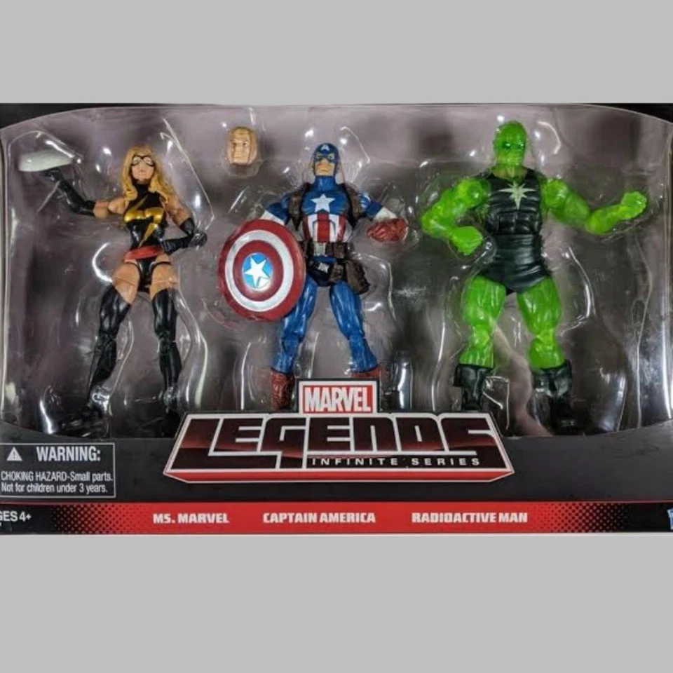 Marvel Legends Limited Edition 3-Pack Ms. Marvel Captain America Radioactive Man - Bild 1 von 1