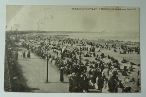 WHITLEY BAY. VINTAGE POSTCARD #47152 1922 WHITLEY BAY, NORTHUMBERLAND cancel - Picture 1 of 2