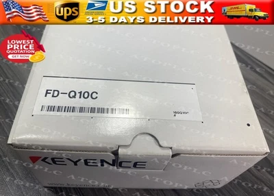 New Keyence FD-Q10C Clamp-on Digital Flow Sensor w/ Sensor Bracket 20-30VDC -USA - Image 1 of 4