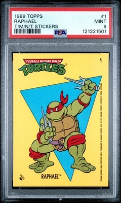 Raphael #1 TMNT Stickers PSA 9 MINT 🐢 (Topps, 1989) - Image 1 of 2