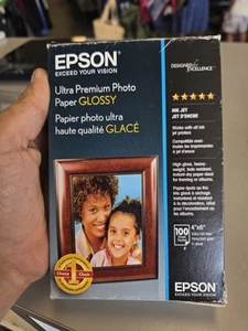 Papier photo Epson Ultra Premium brillant - S042174, 4" x 6" (100 feuilles) blanc - Photo 1/5