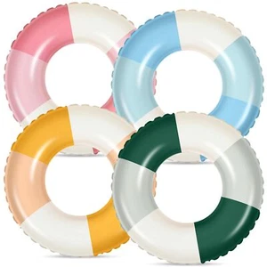 4 Piezas Tubos de Piscina con Impresiones Divertidas Flotadores Inflables Juguetes de Natación Clásicos - Imagen 1 de 7