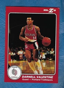 1984 STAR COMPANY MR Z'S PIZZA DARNELL VALENTINE PORTLAND TRAILBLAZERS TOUGH 5X7 - Picture 1 of 2