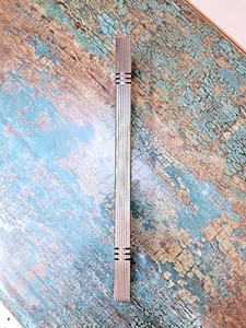 2PCS 8'' Door Handle Silver Finish Drawer Pulls Cabinet Bar Pull Stainless Steel - Picture 1 of 10