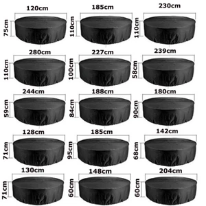 Large Round Waterproof Furniture Cover Outdoor Garden Patio Table Chair Set - Picture 1 of 6