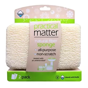 Practical Matter Küchenschwamm, 2er Pack Baumwollfaser Allzweckgeschirr - Bild 1 von 1