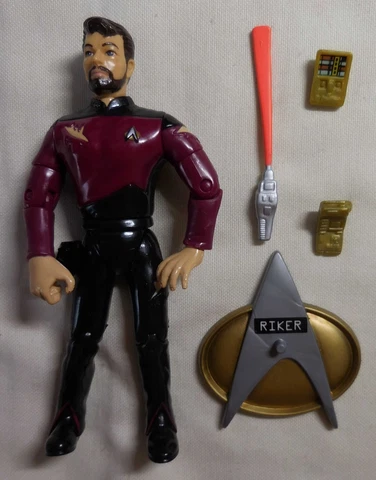 1992 STAR TREK NEXT GENERATION Playmates COMMANDER WILLIAM T. RIKER 4.5" Figure Cover