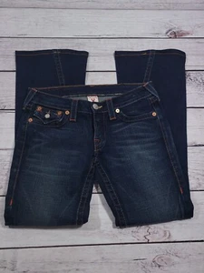 True Religion Womens Bootcut Dark Denim Jeans Size 29 R7 - Picture 1 of 8
