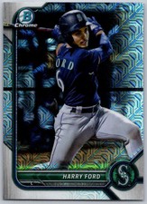 2022 Bowman Chrome Mega Box Mojo Refractor #BCP-189 Harry Ford  Mariners 