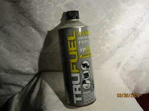 NOS Trufuel 4-Cycle Engineered Fuel w/TF3 Ethanol Free Quart Tin Can Made in USA - Picture 1 of 6
