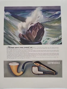 1942 Kaywoodie Pfeife Fortune Magazin WW2 X-Mas Print Ad Calabash Meerschaum - Bild 1 von 2