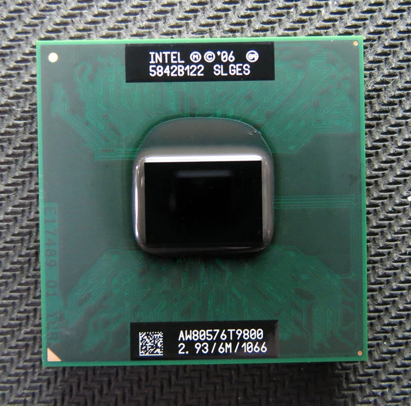 Intel Core 2 Duo Mobile T9800 SLGES 2.93 GHz 6MB 1066MHz Processor Dual-Core CPU - Image 1 of 1