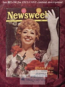 NEWSWEEK April 21 1969 BEVERLY SILLS OPERA Spy Satellites Harvard Protests Drugs - Picture 1 of 1