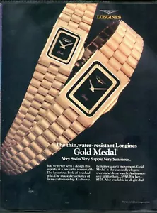 Longines Goldmedaille Uhr Magazin Print Werbung Original 1985 - Bild 1 von 1