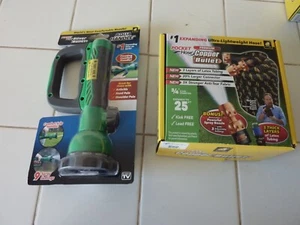 POCKET HOSE 25FT PREMIUM COPPER BULLET WITH AQUA HANDLE SPRAYER - Picture 1 of 5