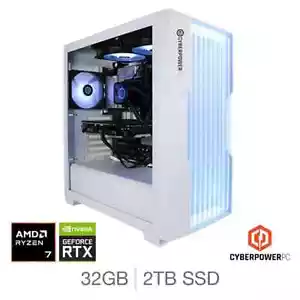 CyberPower, AMD Ryzen 7, 32 GB RAM, 2 TB SSD, NVIDIA GeForce RTX 5080, PC da gioco - Foto 1 di 6