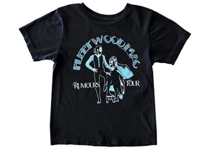 Fleetwood Mac "Rumours" Shirt Rowdy Sprout Black T-Shirt Kids Size 10 Years - Picture 1 of 1