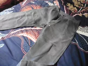 ANCIEN PANTALON EN TOILE CÔTELÉE GRISE "GRAND PERE MAQUIGNON"USAGÉ - Picture 1 of 7