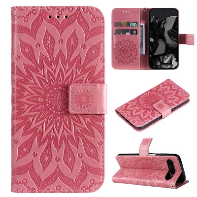 Flower Magnetic Card Pocket Wallet Case Cover For Google Pixel 9 8 Pro 7A 6 - Image 1 of 4