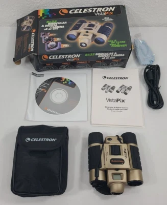 NOS Celestron Vista Pix 8x22 Binocular & Digital Camera All In One Model #72204 - Image 1 of 4