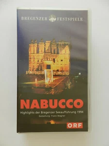 VHS Video Kassette Nabucco Bregenzer Festspiele 1994 Highlights ORF - Imagen 1 de 1