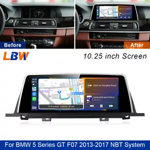 10.25'' Car Multimedia Screen Wifi Carplay For BMW 5 Series GT F07 2013-2017 NBT - Picture 1 of 12