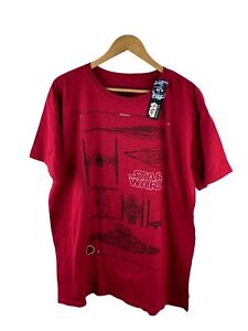 Star Wars Rogue One NWT T Shirt Mens Size XL Red Short Sleeve Crew Neck Casual