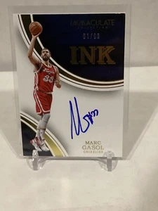 2015-16 Marc Gasol Immaculate Ink on card Auto #d 01/60 First print Grizzlies - Picture 1 of 2