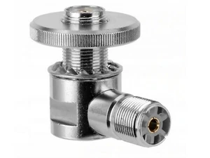 SIRIO CONNETTORE ADATTATORE ANGOLARE 2 X SO239 PL259 - Zdjęcie 1 z 3