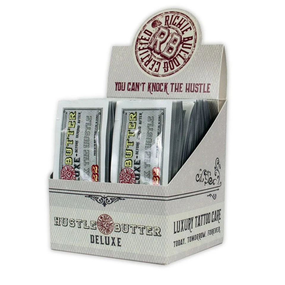 Hustle Butter Deluxe Tattoo Aftercare Ointment Vegan Individual Packs