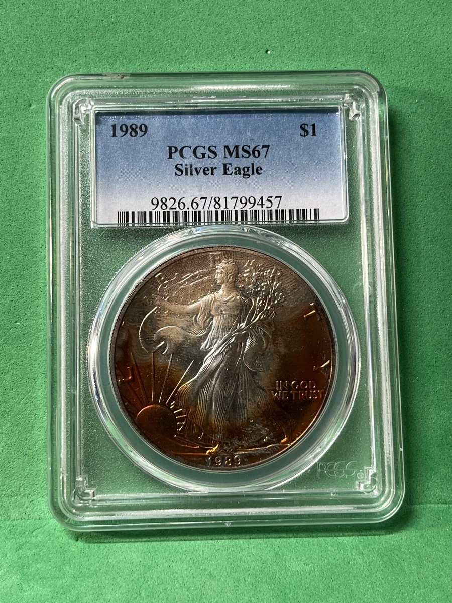 American Eagle MS 67 PCGS Certified Silver Bullion Coins for sale