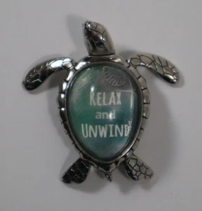 X1 relax and unwind MESSAGE SEA TURTLE figurine Ganz - Picture 1 of 7